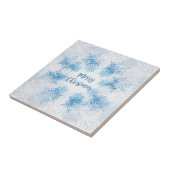 SHOW FLAKES PATTERN Frohe Weihnachten Fliese (Seite)