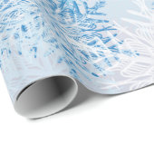 SHOW FLAKES PATTERN Frohe Weihnachten Geschenkpapier (Rolleneckpunkt)