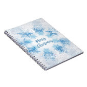 SHOW FLAKES PATTERN Frohe Weihnachten Notizblock (Rechte Seite)