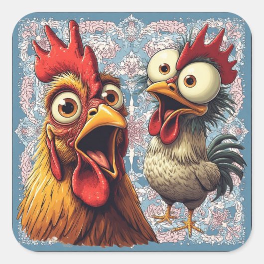 “Show Glam” Cheesy Chickens Sticker (Vorderseite)