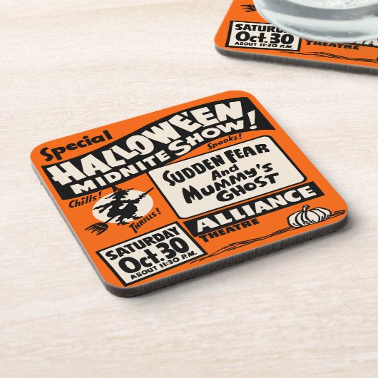 Show Halloweens Midnite - Vintages Untersetzer (Linke Seite)