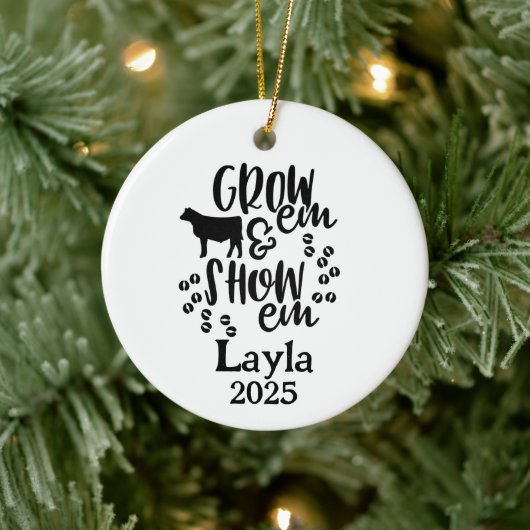 Show Heifer 4H Ornament (Baum)