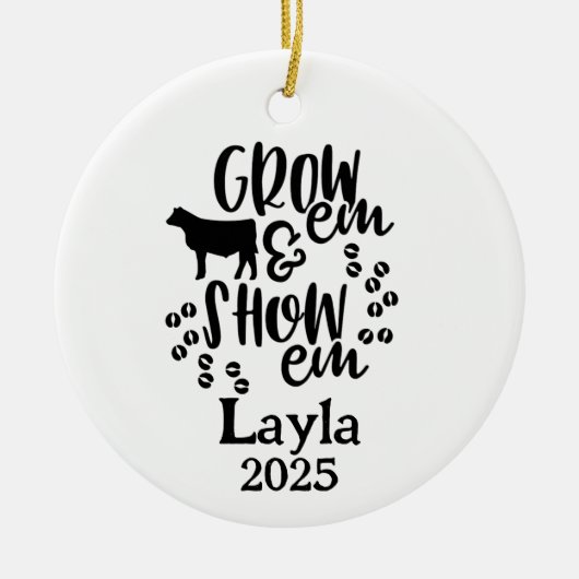 Show Heifer 4H Ornament (Vorne)