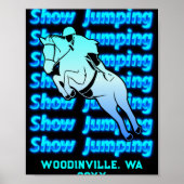 Show Jumng Event Or Location Date Name T Shirt Poster (Vorne)