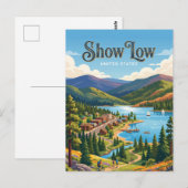 Show Low Arizona Postkarte (Vorne/Hinten)