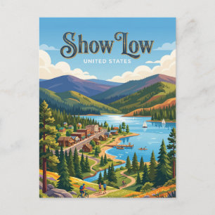 Show Low Arizona Postkarte
