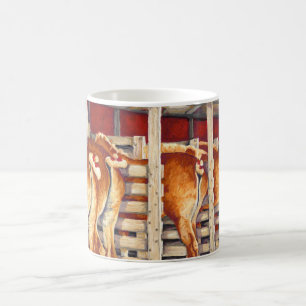 Show-Mädchen - belgische Pferde Kaffeetasse