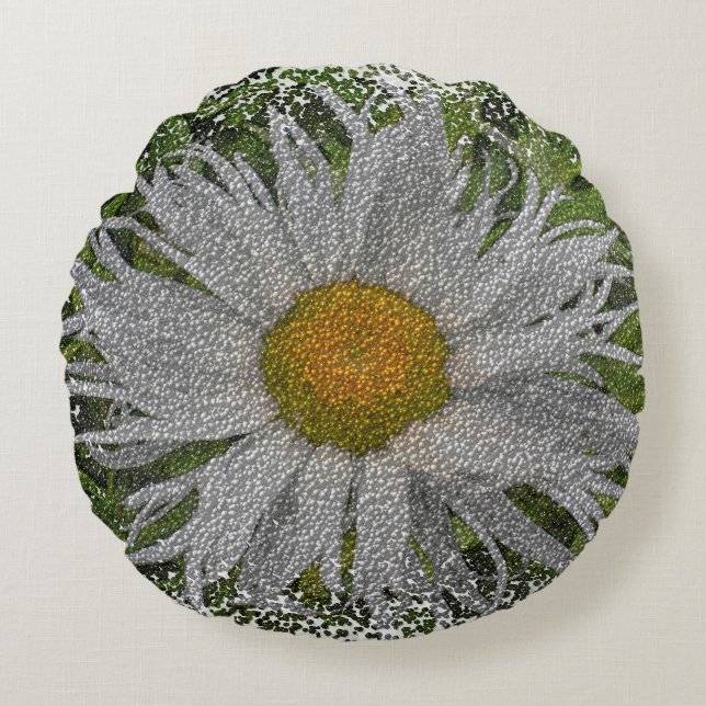 Show Me A Daisy #1 Rundes Kissen (Vorderseite)