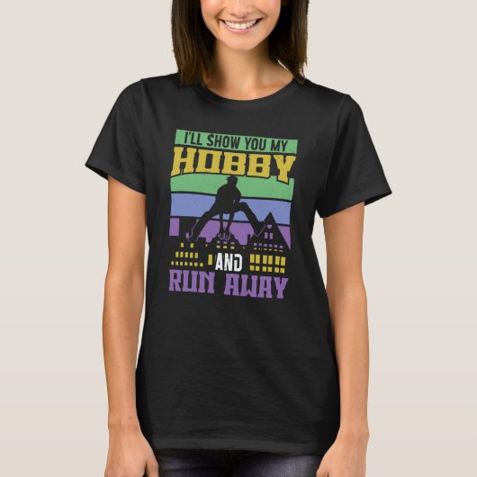 Show my hobby run away for free running traceurs & T-Shirt (Vorderseite)