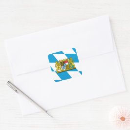 Show off your colors - Bayern/Bavaria Quadratischer Aufkleber