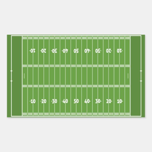 Show off your colors - Football Rechteckiger Aufkleber (Vorderseite)