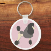 Show Poodle Schlüsselanhänger (Rückseite)