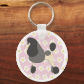 Show Poodle Schlüsselanhänger (Vorderseite)