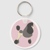 Show Poodle Schlüsselanhänger (Rückseite)