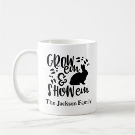 Show Rabbit Custom Name Kaffeetasse