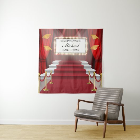  Show Red Carpet  Graduation Backdrop banner Wandteppich (Beispiel)