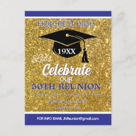 Show stopper Class Reunion invitation post card Feiertagspostkarte