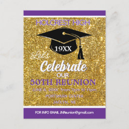 Show stopper Class Reunion invitation post card Feiertagspostkarte