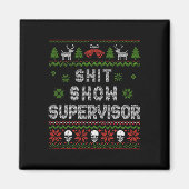 - Show Supervisor Christmas Sweater Funny Ugly Xma Magnet (Vorne)