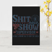 Show Supervisor, weil jemand dieses CI leiten muss Karte (Gelbe Blume)