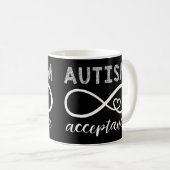 Show support for Autism Acceptance with this advoc Kaffeetasse (VorderseiteRechts)
