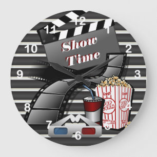 Show Time Movie Theater Große Wanduhr