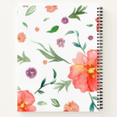 Show Up for Your Future Self – Floral Motivational Notizblock (Rückseite)