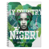 Show your Naija pride in style! with lycia oe Notizblock (Vorderseite)