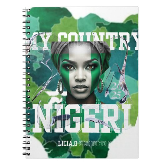 Show your Naija pride in style! with lycia oe Notizblock (Vorderseite)