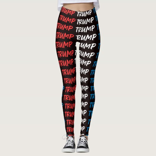 Show Your Support: Trump Colors Leggings (Vorderseite)