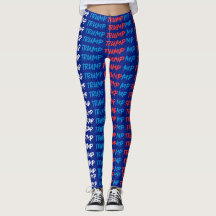 Show Your Support: Trump Colors Leggings