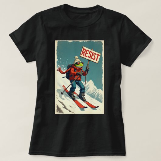 Show your unique style with this fun and bold frog T-Shirt (Design vorne)