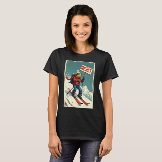 Show your unique style with this fun and bold frog T-Shirt (Vorne ganz)