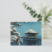 Showa Era, Winter by Tsuchiya Koitsu Postkarte (Stehend Vorderseite)