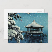 Showa Era, Winter by Tsuchiya Koitsu Postkarte (Vorne/Hinten)