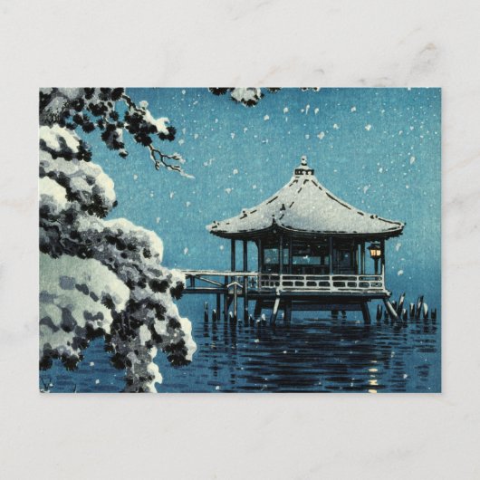 Showa Era, Winter by Tsuchiya Koitsu Postkarte (Vorderseite)