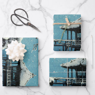 Showa Era, Winter von Tsuchiya Koitsu Geschenkpapier Set