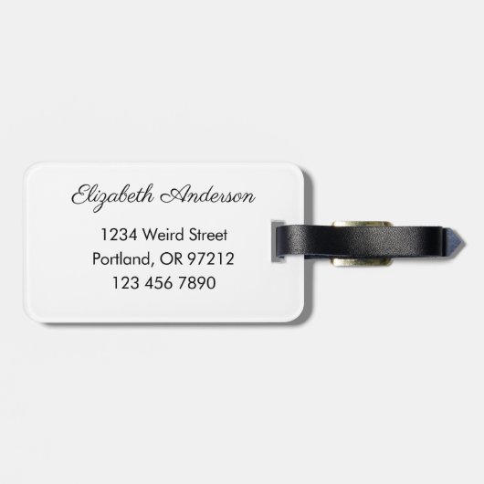 Showaddict High Heels Art Fashionista Gepäckanhänger (Rückseite horizontal)