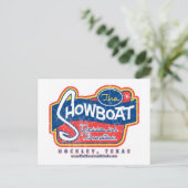 Showboat Drive in Post Card Postkarte (Stehend Vorderseite)