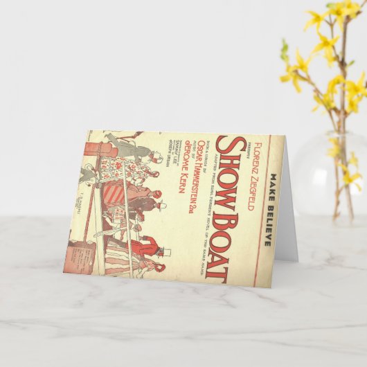 Showboat glauben machen karte (Gelbe Blume)