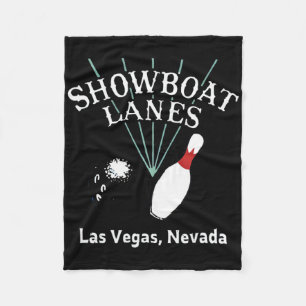 Showboat Lanes Bowling Retro Vintage Las Vegas Kas Fleecedecke