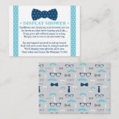 Showcard, Kleiner Mann, Krawatte Bow Begleitkarte (Vorne/Hinten)