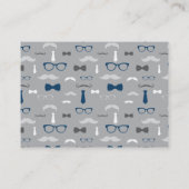 Showcard, Kleiner Mann, Krawatte Bow Begleitkarte (Rückseite)