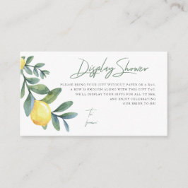 Showcard, No Wrap, Lemon Brautparty Begleitkarte