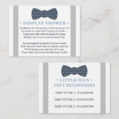 Showcard, Registrierungskarte, Kleiner Mann Begleitkarte (Vorne/Hinten)