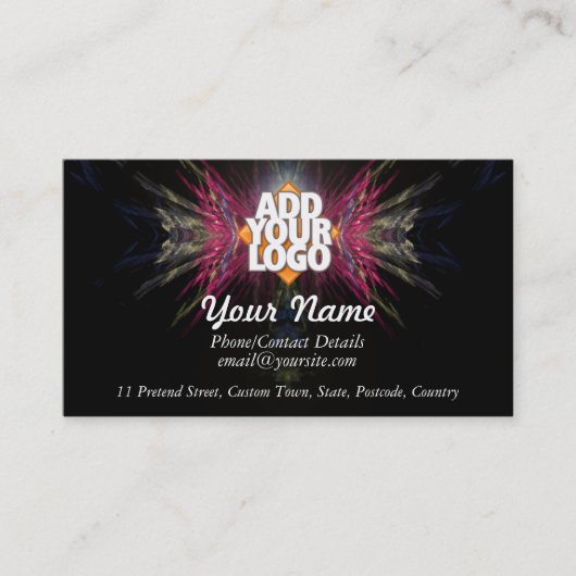 Showcase IT Business (mit Logo-Platz) Visitenkarte (Vorderseite)