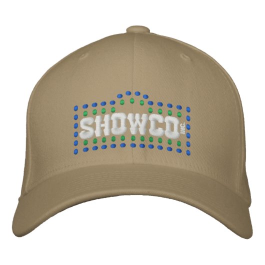 Showco Inc. Dallas Texas Bestickte Baseballkappe (Vorderseite)