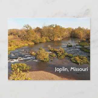 Showcreek bei Joplin Missouri Herbstsaison Postkarte