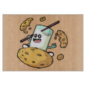 Showdown bei Milch und Cookie Schneidebrett (Vorderseite)