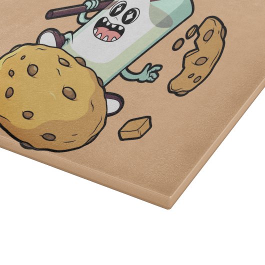 Showdown bei Milch und Cookie Schneidebrett (Ecke)